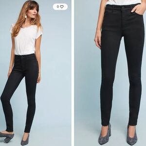 Pilcro & the Letterpress Black High Rise Skinny Jeans